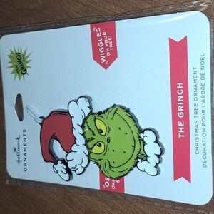 Hallmark Grinch Ornament with Red Santa Hat/ BUNDLE ONLY